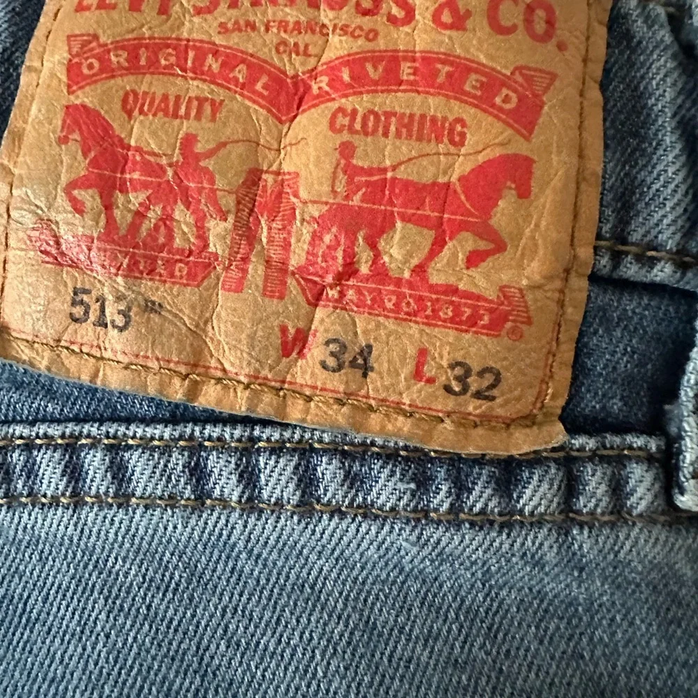 Mens Levi's 513 Slim‎ Straight Jeans 34x32